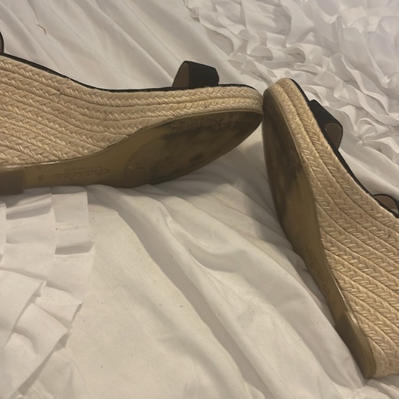 Charles David black faux suede wedges - Picture 5 of 5